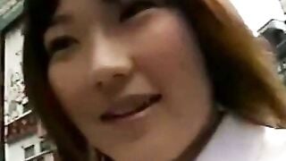 Shinobu Kasagi Outdoor Bukkake: Japanese Amateur Gets Cum Dumped On Face
