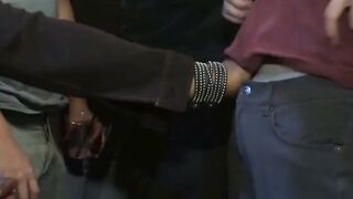 Jordan Foster Blindfolded Public Anal Gangbang & Cumshots