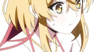 Busty Blonde Anime Girl Rides Massive Cock in Red Bikini at Outdoor Track
