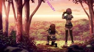 Busty Anime Schoolgirls Get Creamed In Hentai Squad War