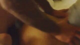 Amateur Blonde Sucks Cock Hard and Takes Facial on Webcam