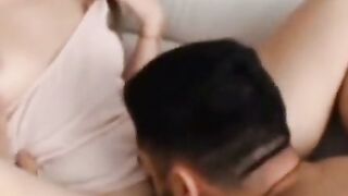 Amateur Big Tits Sucking Cock on Webcam