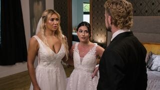 Megan Mistakes Deepthroats Groom While Maid of Honor Watches