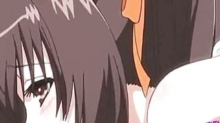 Anime Brunette Sucks Cock in Intense Close-Up Creampie Compilation