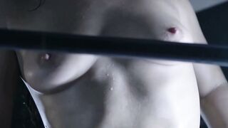 Emily Bloom Strips Lingerie in Boxing Ring