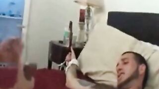 Amateur Femdom Domme Forces Bound Sub To Swallow 4 Cumshots On Bed