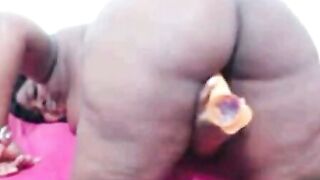 Big Black Ass Dildo Play on Webcam