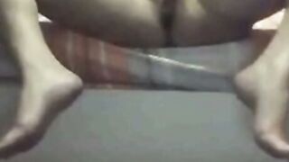 Amateur Asian Webcam Tease: Bare Ass & Pussy Close-Up