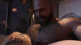 Hairy Bear Daddy Pounds Young Twink Ass In Bed
