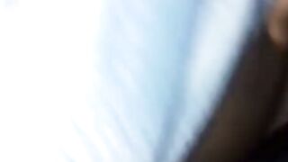 Amateur Brazilian Brunette Sucks Cock in Tight Homemade Bed Scene