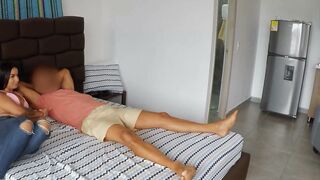 Tattooed Latina Sucks Big Cock Deepthroat & Gets Rough Facefucked