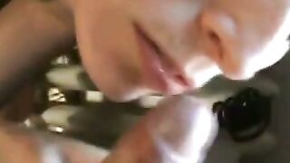 French Amateur Sucks Big Cock Deepthroat at Music Festival