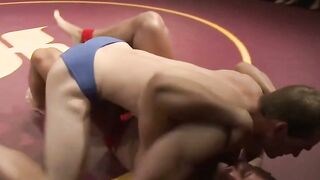 Jonah Marx & Logan Vaughn Jockstrap Wrestling Rough Oral Submission