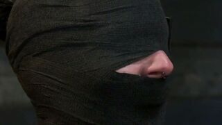 Katharine Cane Blindfolded Cage Bastinado & Vibrator Training