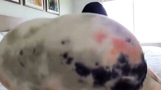 Boo Squirts Big Load On Tight Ass In Skin Tight Dress POV