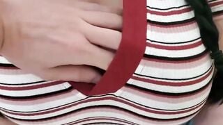 Curvy Teen Sucks Cock And Swallows Cum In POV Blowjob