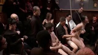 Princess Donna Public Rope Suspension Anal Gangbang Deepthroat Cum Face