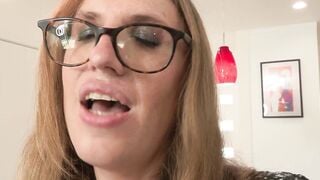 Mature Trans Woman Fingers Her Ass On Black Kitchen Counter