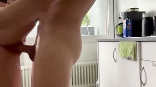 Eden Foster Roommate Pounded Hard In Kitchen Doggy Style