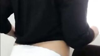 Exotic Arab Girl Splits White Panties To Show Off Her Round Ass