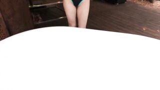 Aubree Blair Sucks Cock In Spa Sauna Tattooed Amateur Teen Facial Cumshot