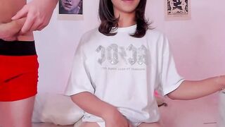 Latina Shemale Flashes Pierced Nipples & Teases Webcam