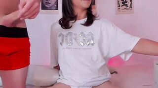 Latina Shemale Flashes Pierced Nipples & Teases Webcam