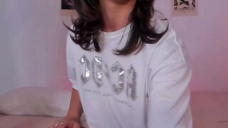 Latina Shemale Flashes Pierced Nipples & Teases Webcam