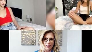 Gia Derza & Emily Willis Strip Nude & Finger Themselves While Cory Chase Watches