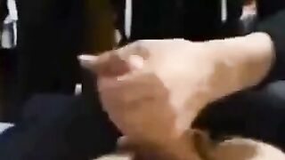 Japanese Amateur Femdom Sucks XXL Cock With Tight Throat
