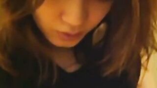 Amateur Asian Girl Fingers Gaping Pierced Pussy