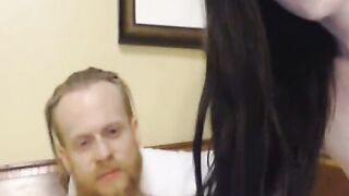 Webcam Babe Sucks Cock For Older Guy In Tight Blowjob