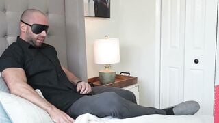 Leana Lovings Sucks Blindfolded Stepdad's Cock in Birthday Surprise