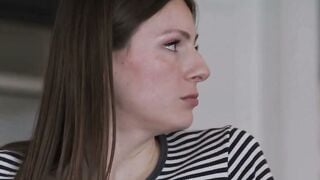 Amanda Riley Deepthroats Big Cock & Takes Anal on Kitchen Table