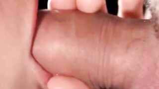Close-Up Amateur Babe Milking Cock With Passionate Hands