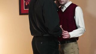 Priest Max Sargent Stretches Altar Boy Tyga Knottz With Monster Cock
