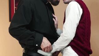 Priest Max Sargent Stretches Altar Boy Tyga Knottz With Monster Cock