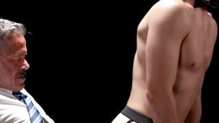 Reece Scott Chokes Red-Haired Slave Colton Fox Before Brutal Bareback Anal Stretching