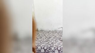 Amateur Latina Strips Floral Top to Expose Wet Tight Pussy for Rough Fuck