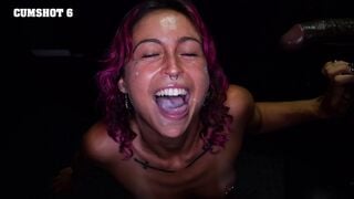 Maria May Swallows 10 Cumshots in Hardcore Glory Hole Deepthroat Session