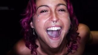 Maria May Swallows 10 Cumshots in Hardcore Glory Hole Deepthroat Session