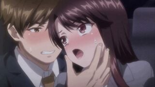 Hentai Office Suit MILF Fucked Rough in Car Seat