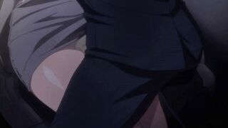 Hentai Office Suit MILF Fucked Rough in Car Seat