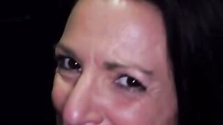 Maria May Deepthroats Massive Glory Hole Cock & Swallows 10 Cumshots