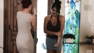 Scarlette Moon & Arab MILF Sarah Arabic Lick Wet Pussy in Intense Lesbian Scissoring