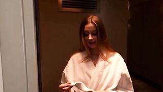POV Teen Wife Deepthroats Big Dick In White Robe