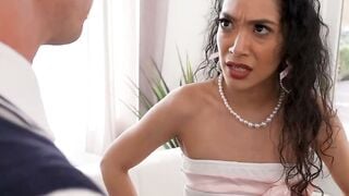Bratty Rich Student Deepthroats Her Tutor's Cock On The Couch