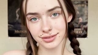 Emo Girl Rides Fat Cock In Dirty Motel For Bareback Creampie
