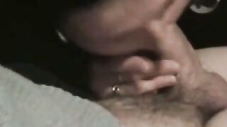 German Amateur Brunette Sucks Cock in Homemade Bedroom Video