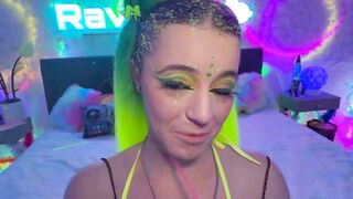 Kylie Quinn Deepthroats Thick Cock In Neon Fishnets